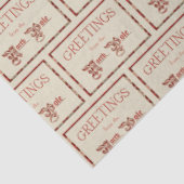 Grüße vom Nordpol Seidenpapier (Ausschnitt)