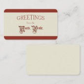 Grüße vom Nordpol Visitenkarte (Vorne/Hinten)