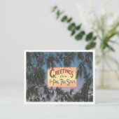 Grüße vom Pine Tree Staat, Maine Travel Postkarte (Stehend Vorderseite)