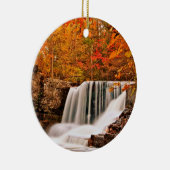 Grüße vom Poconos! Fabrik fällt in Herbst Keramikornament (Rechts)