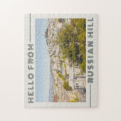 Grüße vom russischen Hügel San Francisco Retro Puzzle (Vertikal)