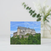 Grüße vom Schloss Vianden! Postkarte (Stehend Vorderseite)