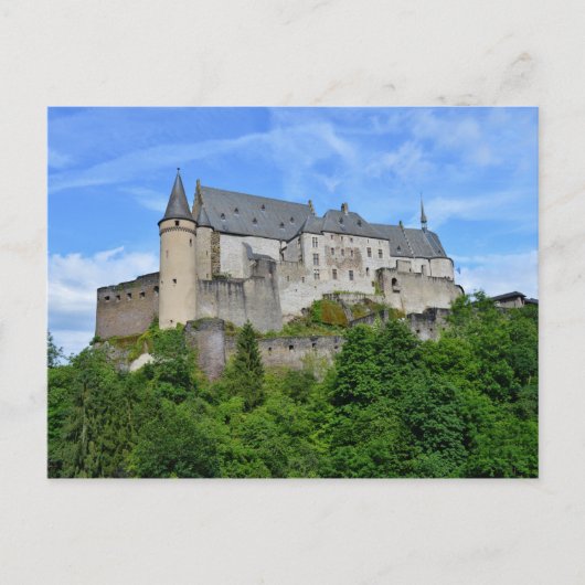Grüße vom Schloss Vianden! Postkarte (Vorderseite)