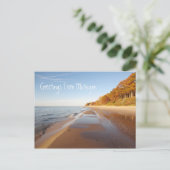 Grüße vom schönen Lake Michigan Postkarte (Stehend Vorderseite)