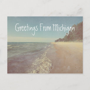 Grüße vom schönen Lake Michigan Postkarte
