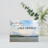 Grüße vom See Chatuge Postkarte (Stehend Vorderseite)