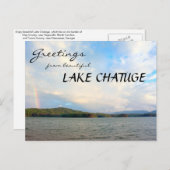 Grüße vom See Chatuge Postkarte (Vorne/Hinten)