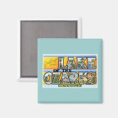 Grüße vom See der Ozarks! Magnet (Vorderseite/Rückseite)