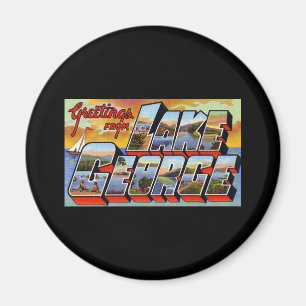 Grüße vom See George New York Magnet