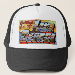 Grüße vom See George New York Truckerkappe