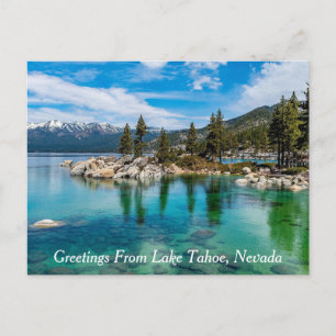 Grüße vom See Tahoe, Nevada Postkarte