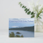 Grüße vom See Tahoe! Postkarte (Stehend Vorderseite)
