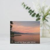 Grüße vom See Tahoe! Postkarte (Stehend Vorderseite)
