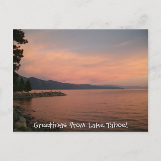 Grüße vom See Tahoe! Postkarte (Vorderseite)