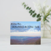 Grüße vom Shenandoah Nationalpark Postcard Postkarte (Stehend Vorderseite)
