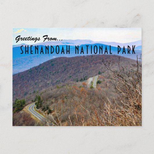 Grüße vom Shenandoah Nationalpark Postcard Postkarte (Vorderseite)