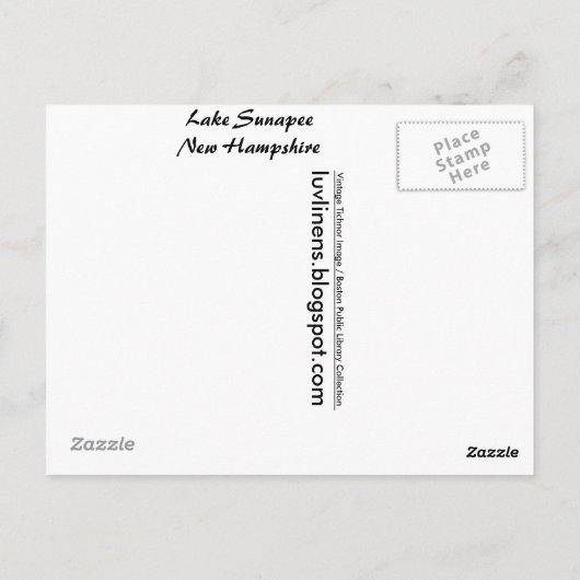 Grüße vom Sonnensee Postkarte (Rückseite)