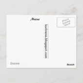 Grüße vom Staat Maine Postkarte (Rückseite)