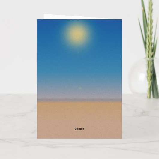 Grüße vom Strand! Karte (Rückseite)