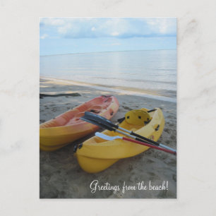 Grüße vom Strand! Postkarte