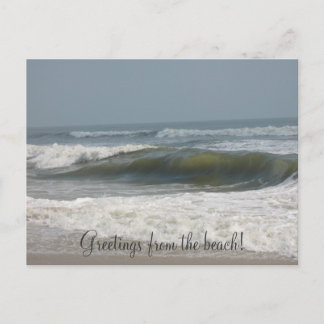 Grüße vom Strand! Postkarte
