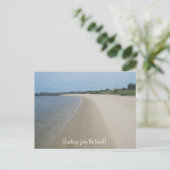 Grüße vom Strand! Postkarte (Stehend Vorderseite)
