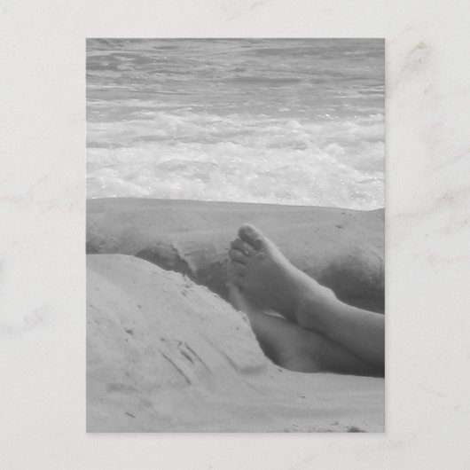 Grüße vom Strand! Postkarte (Vorderseite)