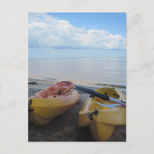 Grüße vom Strand! Postkarte (Vorderseite)