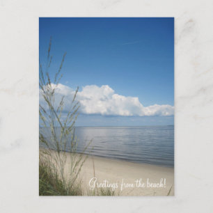 Grüße vom Strand! Postkarte