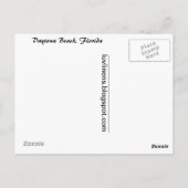 Grüße vom Strand von Daytona, Florida Postkarte (Rückseite)