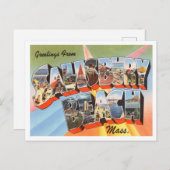 Grüße vom Strand von Salisbury, Massachusetts Postkarte (Vorne/Hinten)
