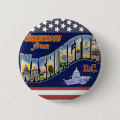 Grüße vom Washington DC! Button (Vorderseite)