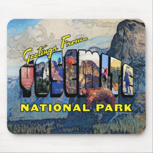Grüße vom Yosemite National Park Mousepad