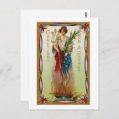 Grüße von A Patriot Postkarte (Vorne/Hinten)