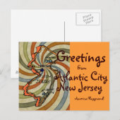 Grüße von AC New Jersey Postkarte (Vorne/Hinten)