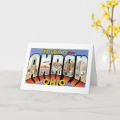 Grüße von Akron, Ohio! Karte (Gelbe Blume)