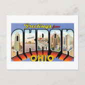Grüße von Akron, Ohio Postkarte (Vorderseite)