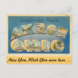 Grüße von Akron Postkarte