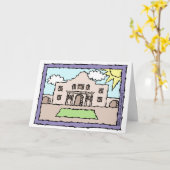 Grüße von Alamo San Antonio Texas Karte (Gelbe Blume)