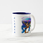 "Grüße von Alaska" Tasse (VorderseiteRechts)