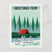 Grüße von Alaska USA Wilderness Postcard Postkarte (Vorderseite)