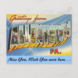 Grüße von Allentown Postkarte