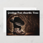 Grüße von Amarillo, Texas Postcard Postkarte (Vorne/Hinten)