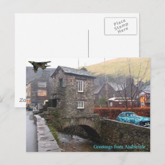 Grüße von Ambleside Postkarte (Vorne/Hinten)
