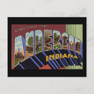 Grüße von Anderson Indiana Postkarte