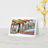 Grüße von Ann Arbor, Michigan Karte (Gelbe Blume)