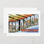 Grüße von Ann Arbor, Michigan! Postkarte (Vorne/Hinten)