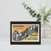 Grüße von Annapolis Maryland Postkarte (Stehend Vorderseite)