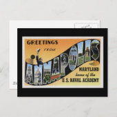 Grüße von Annapolis Maryland Postkarte (Vorne/Hinten)