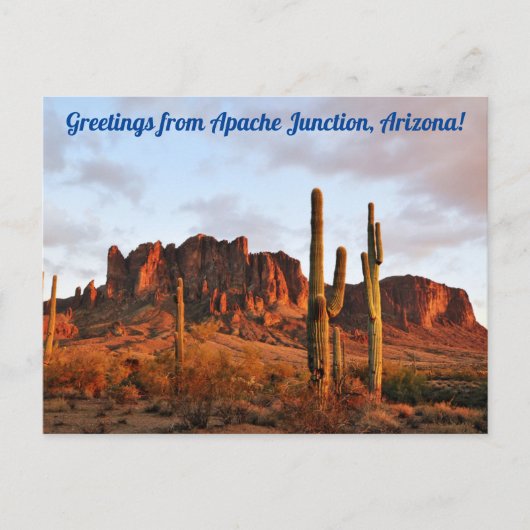 Grüße von Apache Junction, Arizona Postcard Postkarte (Vorderseite)